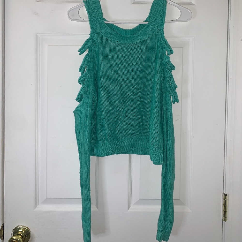 Forever 21 teal sweater